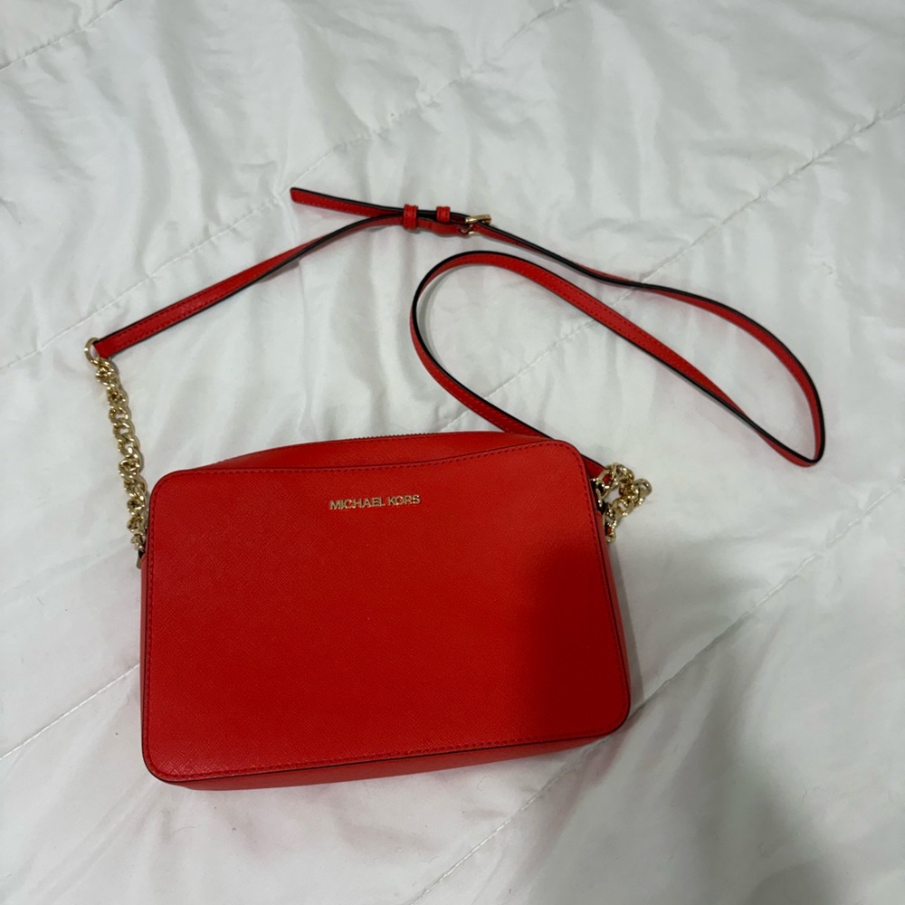 Michael Kors Vibrant Red Crossbody Bag